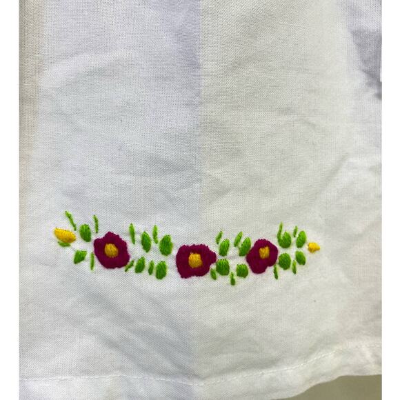 White Embroidered Mexican Style Cotton summer Dress 4t - Picture 5 of 7